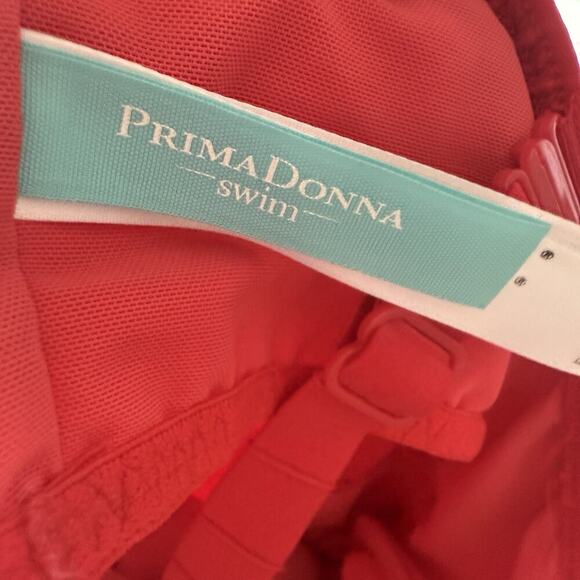 PRIMA DONNA Sherry One Piece Swimsuit True Red Ruching Slimming Resort Size 36E - Picture 8 of 13